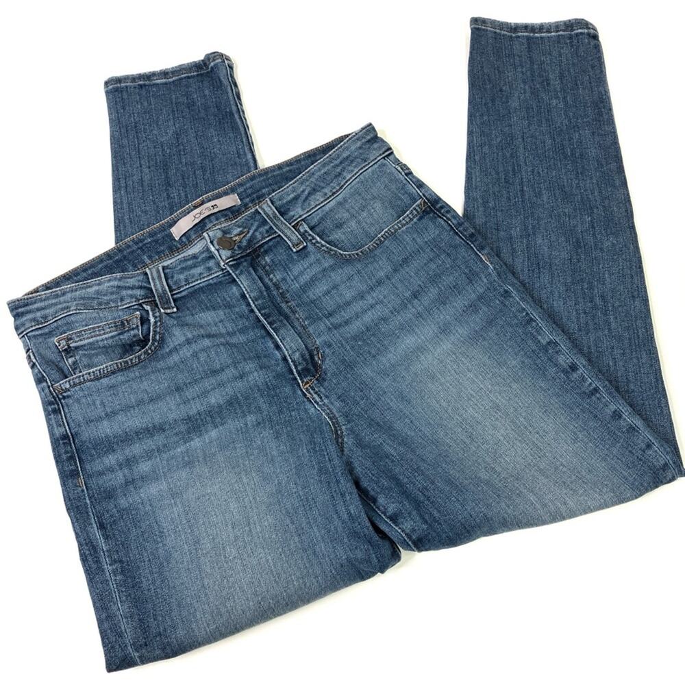 Joe's Jeans High Rise Skinny Jeans Faded Medium Wash Denim Cotton Womens 30